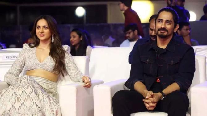 Stunning Siddharth and  Rakul Preet 